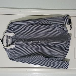 Express Button-Up Shirt Long-Sleeve With Foldable Sleeves Top